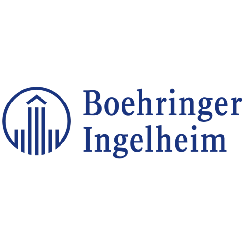 Logotio de la marca Boehringer Ingelheim  de medicación para perros y gatos en la sección la tienda de la clínica veterinaria El Jardín