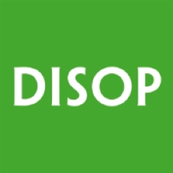 Logotio de la marca Disop de medicación para perros y gatos en la sección la tienda de la clínica veterinaria El Jardín